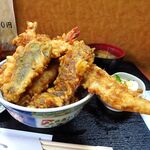 花家 - 江戸前天丼（大盛）1,300円