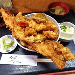 花家 - 江戸前天丼（大盛）1,300円