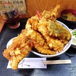 花家 - 江戸前天丼（大盛）1,300円