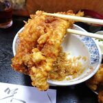花家 - 江戸前天丼（大盛）1,300円