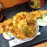 花家 - 江戸前天丼（大盛）1,300円