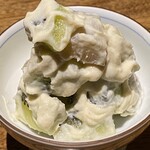 しおて - キウイとウドの白和え