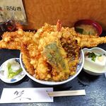 花家 - 江戸前天丼（大盛）1,300円