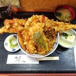 花家 - 江戸前天丼（大盛）1,300円