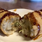 そば処 松 - そばコロッケ断面