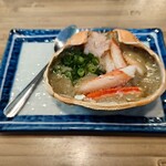 磯丸水産 - キング蟹味噌甲羅焼