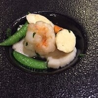 中国料理 豪華 - 手長海老と帆立貝の炒め