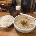 老虎苑 - かす汁定食両方大