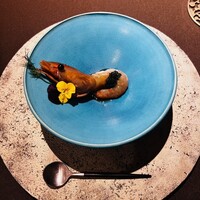 ファン・ダルクオーレ - ボタン海老紹興酒 マルサラ酒漬け