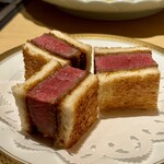 雪月花 たなかさとる - 和牛シャトーブリアンカツサンド（飛騨牛）