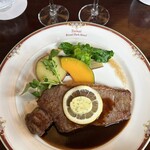 ロイヤル胎内パークホテル - 料理写真:サーロインステーキ