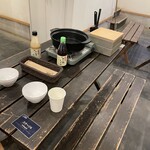 BUB RESORT Chosei Village - 雨なのでセンター棟でしゃぶしゃぶ。