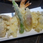 手打ち蕎麦 銀杏 - 海老天ぷら盛合せ