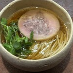 レストラン・カワサキ - 自家製肉醬鵯スープに猪鹿チャーシュー