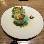 DADAI THAI VIETNAMESE DIMSUM - コースの前菜春巻き