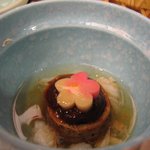 萩姫の湯栄楽館 - 煮物「長芋素揚げ　八丁旨味噌」