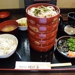 献上そば 羽根屋 - 五色割子そば定食1800円