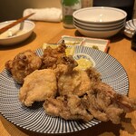 高円寺おつゆ - お出汁に漬けた唐揚げ3種盛り