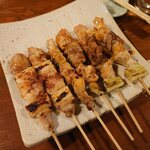 やきとり山平 - 皮付きにねぎま