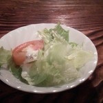 さぼうる 2 - ヒジョ〜におざなりなサラダ、業務用ドレッシング掛け過ぎでベトベト