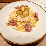 鎌倉パスタ 丸広百貨店川越店 - さつまいもとハモンセラーノのカルボナーラ  ¥1,390税抜
