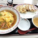 餃子の王将 - 餃天セット(後から餃子がもう一人前来ます)