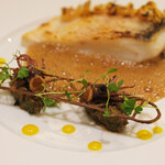 アマラントス - ディナーコース 36300円 の白甘鯛 ホタルイカ ブイヤベース