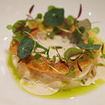 アマラントス - ディナーコース 36300円 の平貝 新玉葱 カルダモン