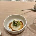 アマラントス - お肉の付け合わせとして　芽キャベツ　牛頰肉　ラグーソース　ジャガイモピューレ　チーズ