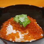 日本料理 幸庵 - いくらと釜揚げしらす丼アップ