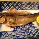 蓬莱 - 2014年7月。天然アユ干物。