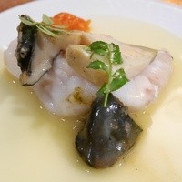 神戸牛炉釜炭焼ステーキ IDEA 銀座 - 鯛と鮑のソテー