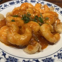 横浜中華街 重慶飯店 本館 - 干焼蝦仁(=エビ小を使ったエビチリ) 横浜中華街 重慶飯店 本館 - 干焼蝦仁(=エビ小を使ったエビチリ)