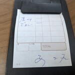 とんかつぼたん - レシート