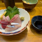 小倉食堂 TSUDA屋 - 晩酌セットの刺身