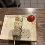 鳥一番 - つくねチーズ。ケチャップが合う！