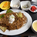 山桜 桃の湯 - 焼きそばのセット