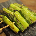 鳥扇 - グリーンアスパラ焼き