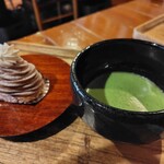 楽風 - 抹茶セット875円 今月のサービス茶