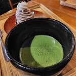 楽風 - 抹茶セット875円 今月のサービス茶