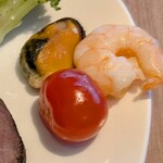 ブッフェダイニングポルト - 海老とムール貝のガーリックソテー