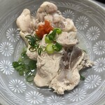 水たき 長野 - お肉ちゃん　もみじおろしとネギを添えて