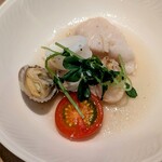 ブッフェダイニングポルト - 白身魚のアクアパッツァ 桜の香り