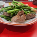 レバニラ中華 満腹 - ニンニクレバ定食(ご飯：並)