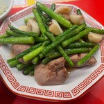 レバニラ中華 満腹 - ニンニクレバ定食(ご飯：並)