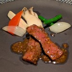 中国料理 皇苑 - 国産牛サーロインの蜂蜜黒胡椒炒め