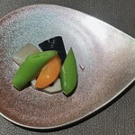 Kumazawa - 生ハムを干して出汁をとった煮物