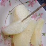 ハゲ天  - 初物の〜梨！