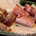 小笹寿し - シャコと煮イカ