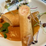 petit comptoir - 紅ズワイガニの春巻